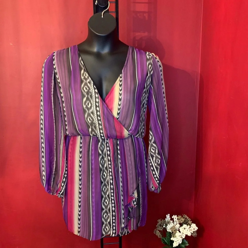 SAVANAH RAE MULTICOLOR DRESS SIZE S